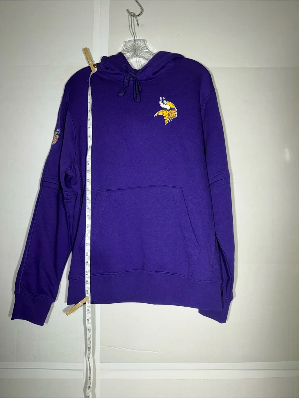 Men's Purple Minnesota Vikings Pullover Hoodie Sz S